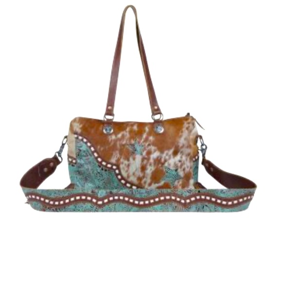 Myra Bag Bags New Myra Turquoise Star Leather Hairon Bag Poshmark